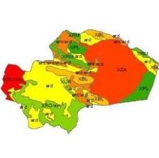 SHAPE file soil level in Qom