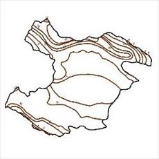 Isotherms contour map of Qazvin