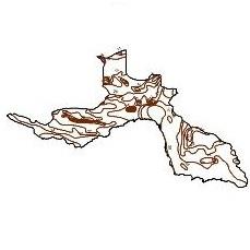 Isotherms contour map province