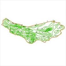 Precipitation contour map of Mazandaran