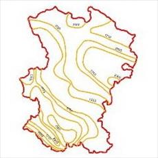 The evaporation curves map Hamadan